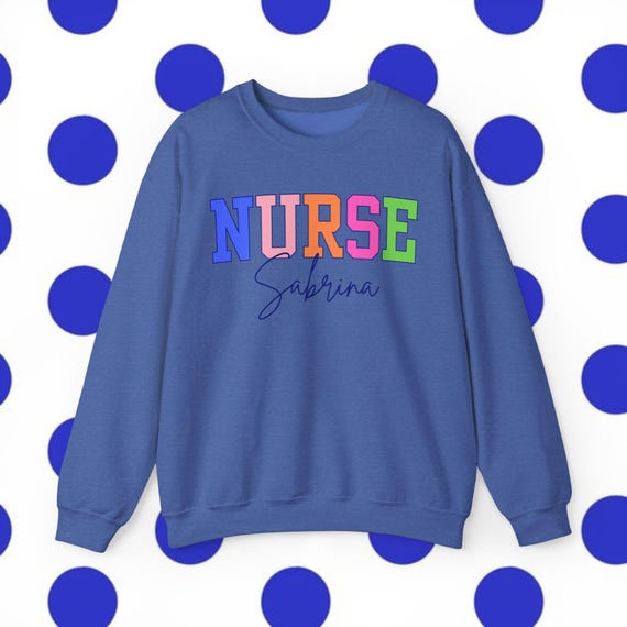 Felpa infermiera personalizzata Felpa infermiera con nome
