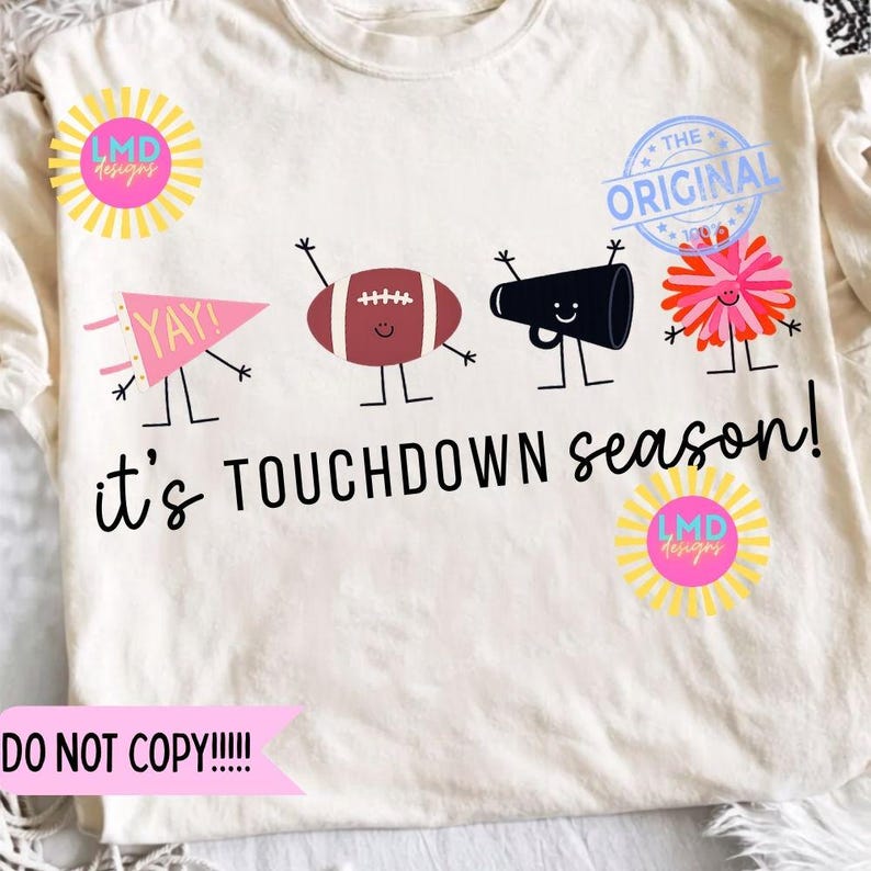 Touchdown Season PNG, Retro Football Png, Football Mom Png, Cute ...