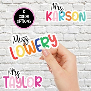 Personalized Name Sticker, Custom Vinyl Sticker, Name sticker, Custom sticker, Water Bottle Sticker, Laptop Sticker, Teacher Stickers, Decal