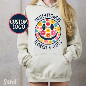 Custom Logo Hoodie, Personalized Logo Sweatshirt, Custom Text Shirt, Your Business Logo or Brand Logo, Team Logo Shirt Company Logo Gifts
