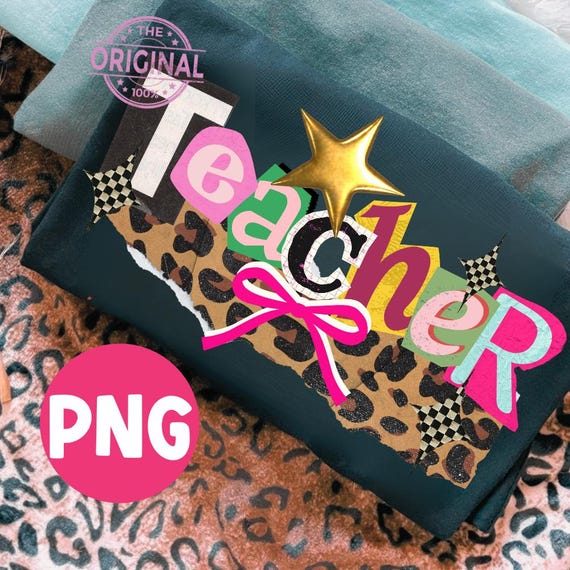 Teacher PNG, Retro Teacher sublimation, Preppy Teacher Design, Assistant Teacher Png, Teacher Png Sublimation, Coquette Teacher png
