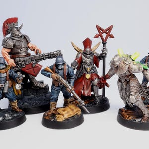 Painted Trench Crusade Heretic legion warband fully painted