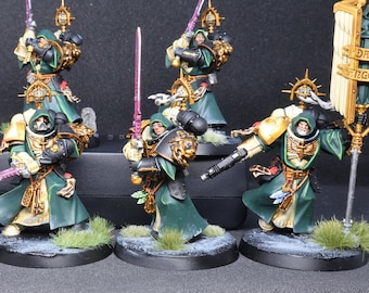 Inner Circle Companions Dark Angels painted Warhammer 40000. Commisions paint.