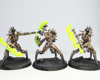 3 x Necron Skorpekh Destroyers Painted