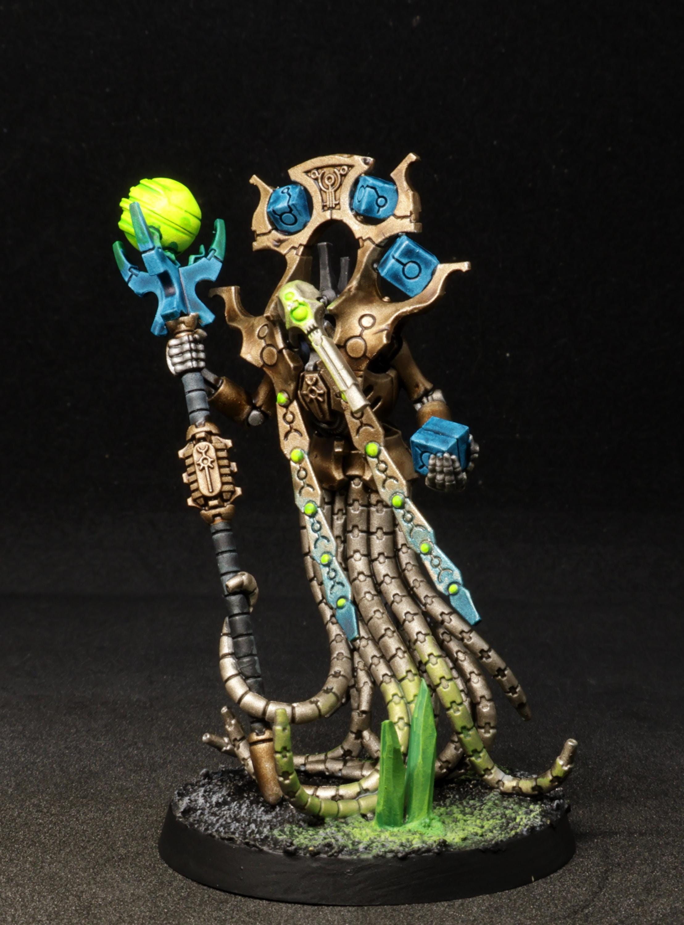 Necron Chronomancer Painted With Ready Base - Etsy