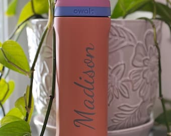 Custom Engraved Owala Water Bottle: 24oz Stainless Steel FreeSip
