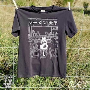 Cat Ramen Shirt, Funny Cat Tee, Comfort Colors Tee
