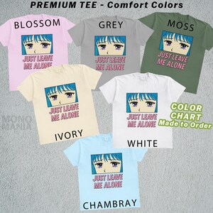 Leave me alone shirt | Anime Shirt, Manga Shirt, Perfect Blue Shirt, Japan, Japanese, Mima Kirigoe, E-Girl, Goth Anime Girl