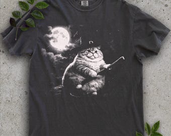 Chonk Witch Cat meme shirt, Chonky cat t-shirt, wizard witchy kitten shirt