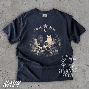 Cat Ritual shirt - Support Your Local Coven, Black cat shirt, Witchy shirt, Funny Cat shirt Grunge tshirt Vintage Shirt 80s 90s Goth,