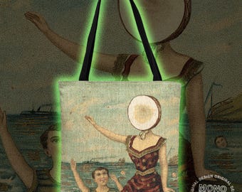 Neutral Milk Hotel In the Aeroplane Over the Sea Tapestry Tote Bag | Elephant 6 Indie Folk Music Gift
