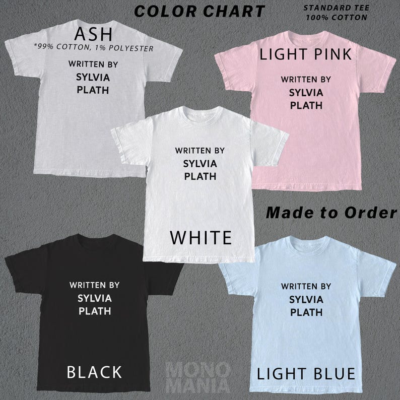 Written by Sylvia Plath Sweater baby Tee, Gift for Poet & Writer, 90s Inspired Aesthetic, Literary Shirt, coquette