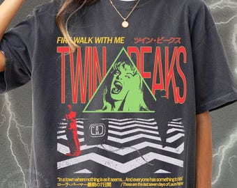 90's TV Show Graphic Tshirt, Japanese Aesthetic Movie Poster Style Shirt, Lynch Tee, Laura Palmer, Comfort Colors