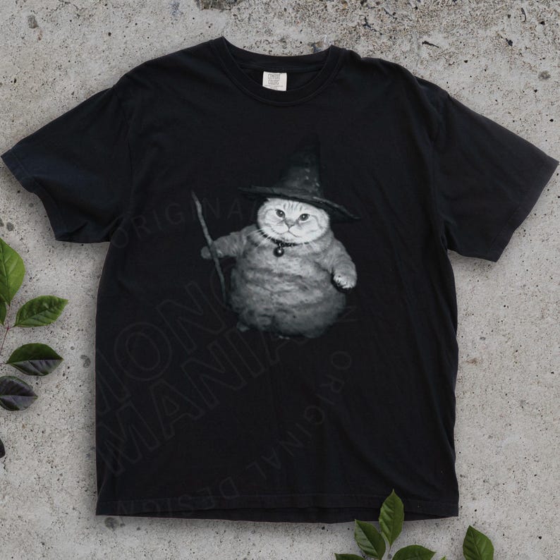 Wizard Kitten Vintage Shirt, Chonk Cat, Witch Cat Halloween Shirt, Halloween Cat Shirt, Funny Meme Cringe Shirt, Spooky Cat Shirt