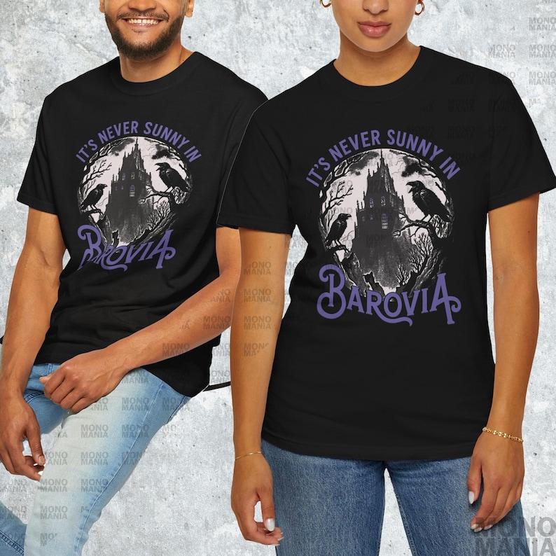 Dungeons & Dragons Shirt, Its Never Sunny In Barovia Unisex T-Shirt , DnD Lovers Gift, Curse Of Strahd Ravenloft Shirt, D and D Game Shirt