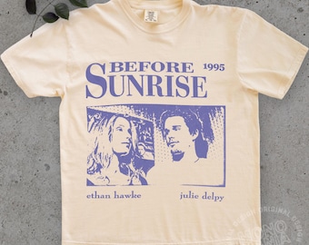 Before Sunrise 1995 T-Shirt, Ethan Hawke, Richard Linklater, Julie Delpy, Retro Film Shirt, Vienna