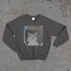 Ring Cat with Motion Meme - Funny Cat Shirt, Parody Tees, Funny Cat, Cat Meme, Meme Shirts, Shitpost Shirt, Silly Shirts Cotton Oversized
