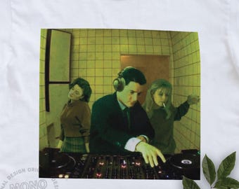 DJ Agent Cooper T-Shirt, Laura Palmer shirt, Dale Cooper Graphic Tee, Lynch Cult 90s TV Show Merch