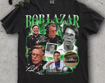 Bob Lazar T-shirt Shirt, Area 51 Tee, UFO Pyramid Top, Alien, JRE, bootleg rap tee