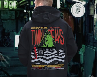 Laura Palmer Peaks Fire Walk Hoodie, Lynch Shirt, Agent Dale Cooper Sweatshirt, Japanese Movie Poster