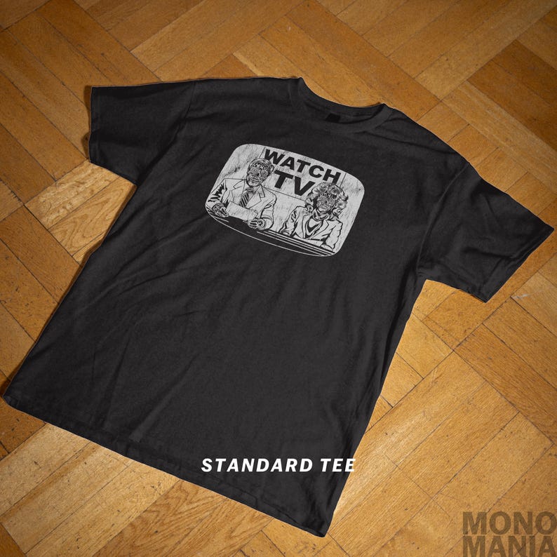 They Live Shirt, john Carpenter, they live Movie Tee, Watch Tv, Obey, Anti Establishment Sci-Fi Horror Action Aliens Pod People Faded Heavyweight Tshirt