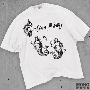 Mermaids C Twins t-shirt | Black Print | Comfort Colors