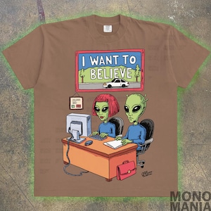 i want to believe shirt, scully and mulder tshirt, ufo, classic movie, aliens, vintage shirt