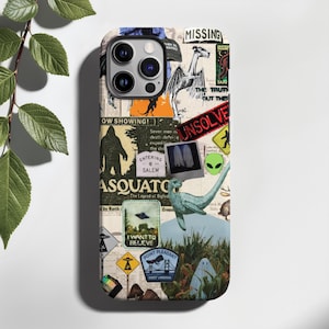 Etui na telefon Cryptid: Mothman, Loch Ness, spisek, iPhone 17 16 15 14 13 12 Pro Max Plus Air MagSafe, Samsung Galaxy S25 S26, Google Pixel