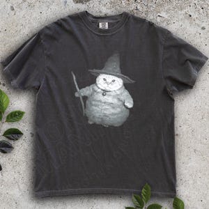 Wizard Kitten Vintage Shirt, Chonk Cat, Witch Cat Halloween Shirt, Halloween Cat Shirt, Funny Meme Cringe Shirt, Spooky Cat Shirt