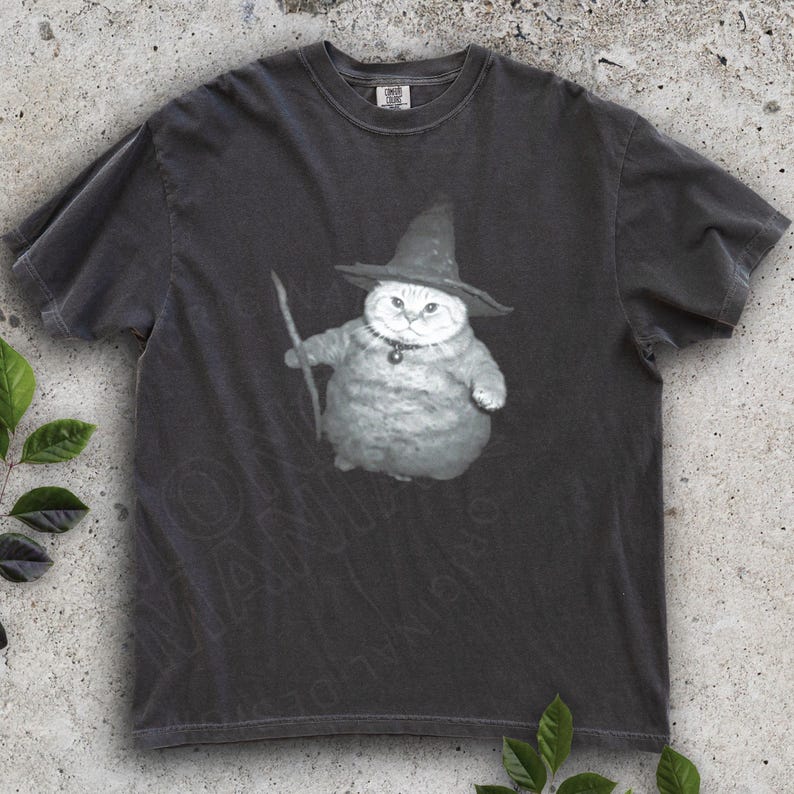 Wizard Kitten Vintage Shirt, Chonk Cat, Witch Cat Halloween Shirt, Halloween Cat Shirt, Funny Meme Cringe Shirt, Spooky Cat Shirt