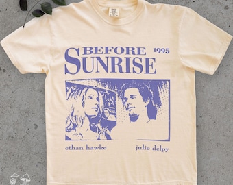 Before Sunrise 1995 T-Shirt, Ethan Hawke, Richard Linklater, Julie Delpy, Retro Film Shirt, Vienna