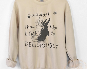 Black Phillip Black Philip Goat shirt hoodie sweatshirt, live deliciously, Goth Horror Movie Graphic Tee the Witch