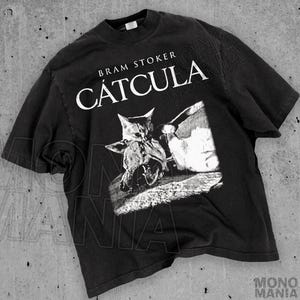 Cat Vampire shirt, Catcula tshirt, Funny Cat shirt, Grunge tshirt, Vintage Shirt, 80s, 90s, Retro, Witchy shirt, Goth, Emo, Punk shirt