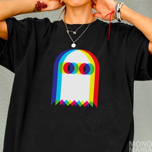 Ghost Trippy Vaporwave Techno Rave EDM Music Party T-Shirt, Festival Outfit Shirt