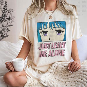 Leave me alone shirt | Anime Shirt, Manga Shirt, Perfect Blue Shirt, Japan, Japanese, Mima Kirigoe, E-Girl, Goth Anime Girl
