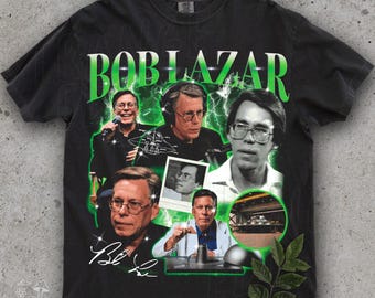 Bob Lazar T-shirt Shirt, Area 51 Tee, UFO Pyramid Top, Alien, JRE, bootleg rap tee
