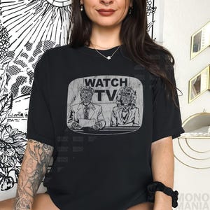 They Live Shirt, john Carpenter, they live Movie Tee, Watch Tv, Obey, Anti Establishment Sci-Fi Horror Action Aliens Pod People Faded Heavyweight Tshirt