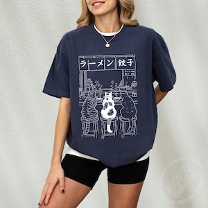 Cat Ramen Shirt, Funny Cat Tee, Comfort Colors Tee, Cat Lover Gift, Japanese Cat Shirt, Graphic Tee Cute, Japan Shirt, Foodie T-Shirt, Noodle Lover Gift, Ramen Noodles Tee, Anime Cat Shirt, Kawaii Cat Clothes, Gifts For Cat Mom