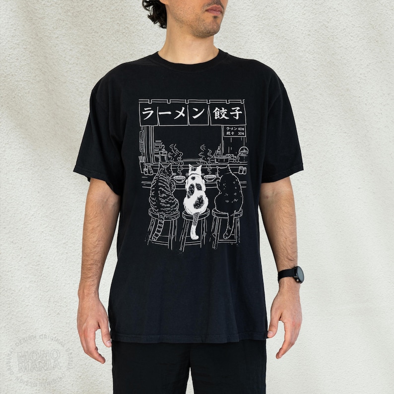 Cat Ramen Shirt, Funny Cat Tee, Comfort Colors Tee, Cat Lover Gift, Japanese Cat Shirt, Graphic Tee Cute, Japan Shirt, Foodie T-Shirt, Noodle Lover Gift, Ramen Noodles Tee, Anime Cat Shirt, Kawaii Cat Clothes, Gifts For Cat Mom