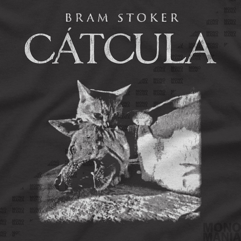 Cat Vampire shirt, Catcula tshirt, Funny Cat shirt, Grunge tshirt, Vintage Shirt, 80s, 90s, Retro, Witchy shirt, Goth, Emo, Punk shirt