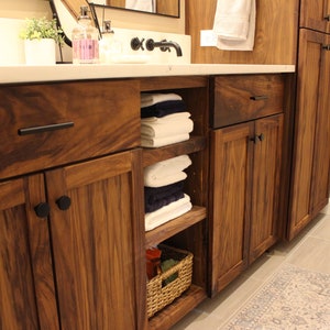 DIY Bathroom Double Vanity Build Plans - Beginner Friendly