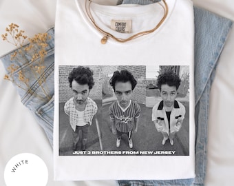 Camiseta Jonas Brothers New Jersey | EXCLUSIVA JONASCON | Camiseta divertida dos Jonas Brothers | Joe Nick Kevin | Por tempo limitado!