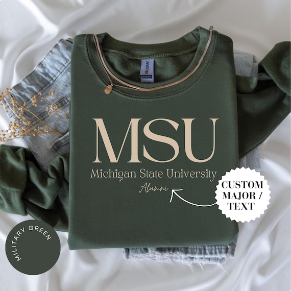 MSU Crewneck, MSU Shirt, Michigan State Hoodie, MSU Alumni, Grad