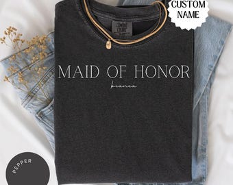 CUSTOM Trauzeugin Comfort Colors® Shirt, Brautjungfer Shirts, Trauzeugin Geschenk, Brautjungfer Geschenke, personalisiertes Shirt, Brautjungfer Vorschlag