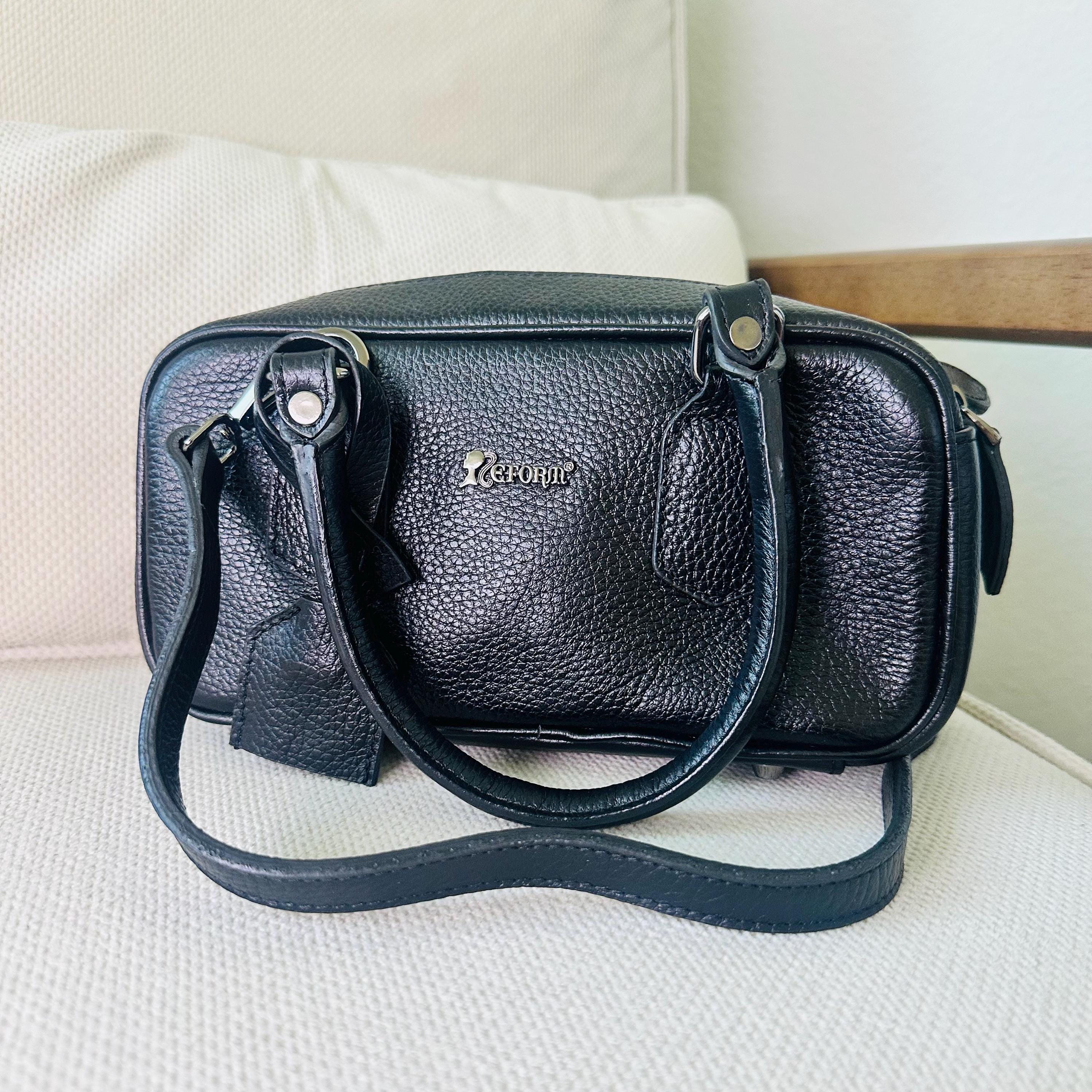 Leather Mini Boston Bag - Etsy