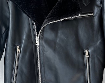 ジャケット・アウター rosemuse Fake leather outer black Peter Quilted Faux-Leather Jacket | GUESS Factory