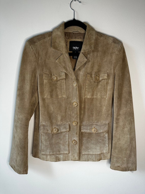 Vintage Tan Suede Y2K Mossimo Jacket