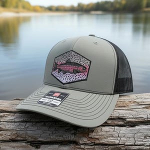 Richardson 112 Rainbow Trout Scales Fishing Trucker Hat