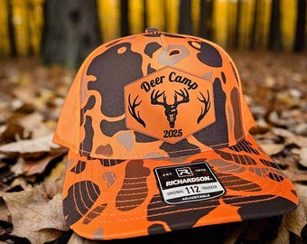 Richardson 112 2026 Deer Camp Hat - Premium Orange Patch