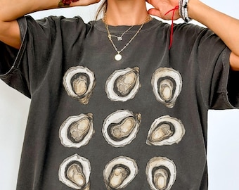 Comfort Colors® Oysters Shirt, Oyster Lover Shirt, Seafood Shirt, Foodie Shirt, Coastal Aesthetic, Beach Outfit, Salty, Funny Oyster Shirt
